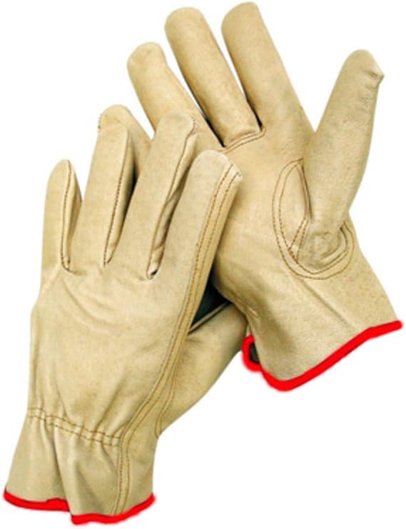Plain leather gloves on white background