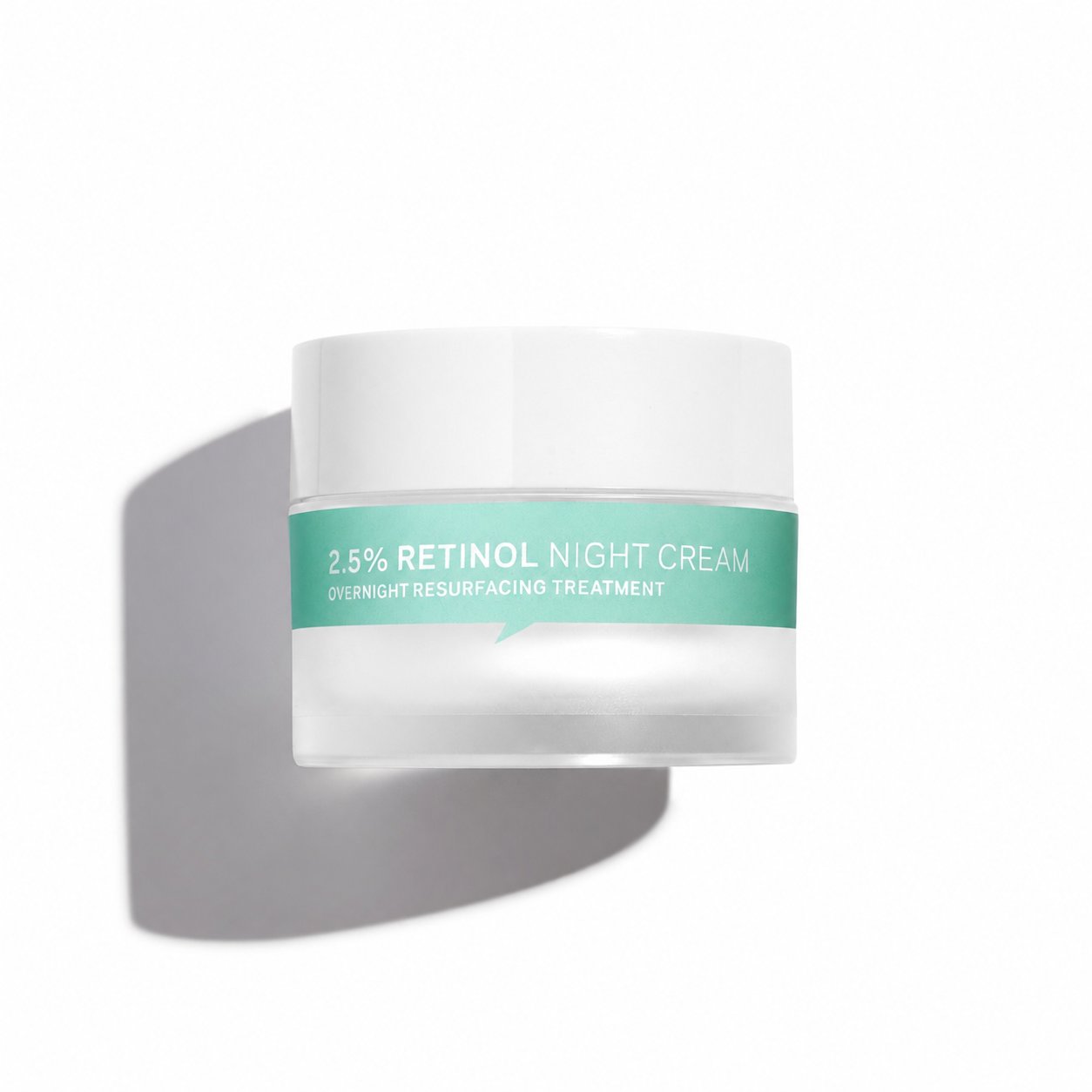 Plain cream jar on white background